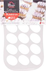 Baking Pan MagicHome, for baking, silicone, for 15 meringue cookies, 34.5x21.5x1 cm