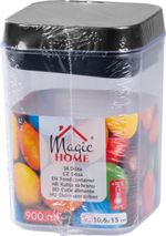 Doboz MagicHome, szilikon tömítéssel, 900 ml, 106x106x150 mm, egymásra rakható