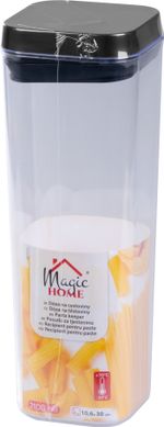 Doboz MagicHome, szilikon tömítéssel, 2100 ml, 106x106x300 mm, egymásra rakható