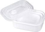 Dóza MagicHome Lunchbox set MB41, sada 3 ks, 700/1300/2100 ml, obdĺžniková, otvárateľné veko