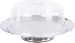 Box MagicHome, cake tray, stainless steel, transparent lid, 31 cm