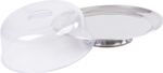 Box MagicHome, cake tray, stainless steel, transparent lid, 31 cm