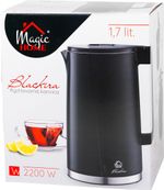 Vízforraló MagicHome Blackira, 1850-2200 W, 230 V, 50 Hz, 1700 ml, gyorsforraló