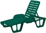 Sunbed LETTINO FISSO Green green 192x100x71 cm