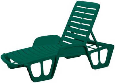 Sunbed LETTINO FISSO Green green 192x100x71 cm