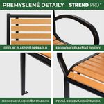 <p>Garden bench KIMBRA, 120x82x41cm, steel/plastic</p>