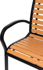 <p>Garden bench KIMBRA, 120x82x41cm, steel/plastic</p>
