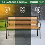 <p>Garden bench KIMBRA, 120x82x41cm, steel/plastic</p>