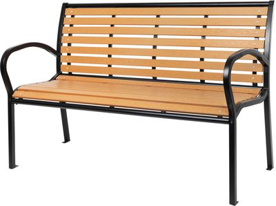 <p>Garden bench KIMBRA, 120x82x41cm, steel/plastic</p>
