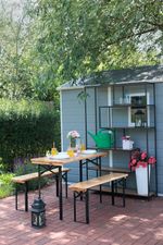 Set pivný DORTMUND Mini3, stôl 117x56x76,5 cm, 2x lavica 117x25x46,5 cm, drevo 27 mm