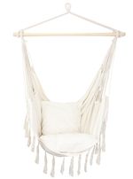 Chair GREKO, rocking, garden, hanging, natural, beige, 150x120 cm