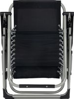 Lounger POHO, black, adjustable, 65x160x110 cm