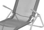 Lounger JAMAICA, grey, 140x60x95 cm