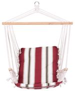 Chair CRAIG, rocking, garden, red, cotton, max. 150 kg, 100x50 cm