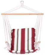 Chair CRAIG, rocking, garden, red, cotton, max. 150 kg, 100x50 cm