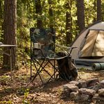 Szék LEQ ARNOLD, terepmintás, összecsukható, kemping, Oxford 600D, 85x50x85 cm