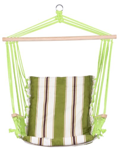 CRAIG, zöld hintaszék, pamut, max. 150 kg, 100 x 50 cm