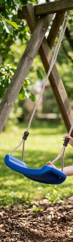 Swing LEQ ABELLA, blue, 43x17x8.5 cm, children's, plastic