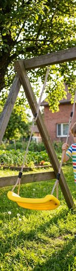 Swing LEQ ABELLA, yellow, 43x17x8.5 cm, children's, plastic