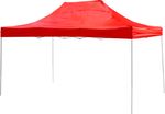Tent FESTIVAL 30, 3x3 m, red, professional, UV resistant tarp, without side wall