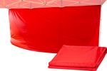 Side Wall FESTIVAL 30, red, for tent, UV resistant