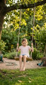 Swing LEQ GATANA, 40x16x1.2 cm, children's, wooden