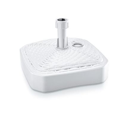 Stand MPKR, white, 390x390 mm, PVC, for garden parasol/umbrella 20-26 mm