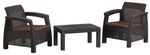 <p>Terrace set CAYMAN, Mocca beige, table, armchair 1+1</p>