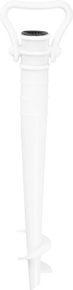 Stand LEQ CONNOR, for beach parasol, PVC, ground screw, holder, 43 cm
