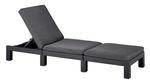 Lounger Allibert DAYTONA, graphite/coolgrey, deck chair