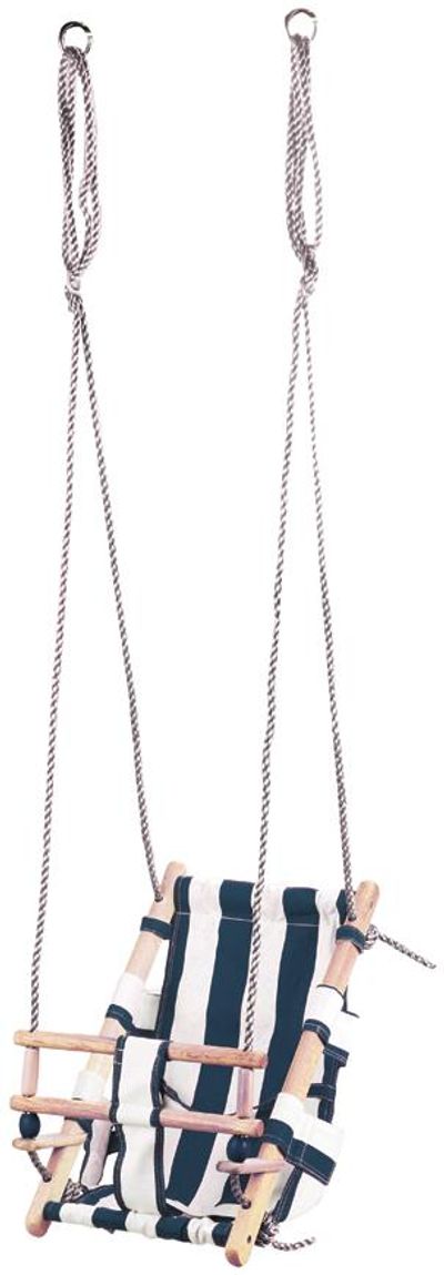 Swing LEQ FUMIKO, 36x24x45 cm, children's, fabric/wood, blue