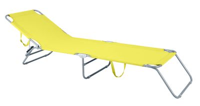 PANAMA lounger, yellow, 188x55x27 cm