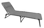 VERACRUZ lounger, gray, adjustable, 190x58x28 cm