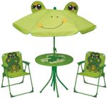Kerti készlet LEQ MELISENDA Rana, béka, napernyő 105 cm, asztal 50 cm, 2 szék