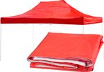 Roof FESTIVAL 45, red, for tent, UV resistant