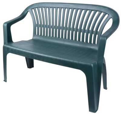 Bench DIVA Green, green, 114x82x55 cm