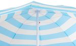Parasol DALIA, 180 cm, 32/32 mm, with tilting joint, turquoise-white, beach