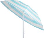 Napernyő DALIA 180 cm, 32/32 mm, dönthető csuklóval, kék-fehér, strand0500000075250