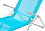 Lounger JAMAICA, turqoise, 140x60x95 cm