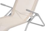 Lounger JAMAICA, beige, 140x60x95 cm