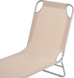 Lounger PANAMA, beige, 188x55x27 cm
