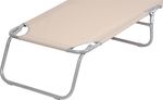 Lounger PANAMA, beige, 188x55x27 cm
