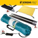 Sátor Strend Pro, turista, 2 személyes, zöld, 205x150x100 cm