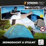 Tent Strend Pro, tourist, for 2 persons, green, 205x150x100 cm