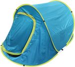 Tent Strend Pro, folding, beach, blue-yellow, 220x120x95 cm
