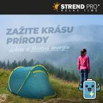 Sátor Strend Pro, összecsukható, strandsátor, kék-sárga, 220x120x95 cm