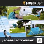 Stan Strend Pro, rozkladací, plážový, modro-žltý, 220x120x95 cm