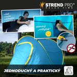 Tent Strend Pro, folding, beach, blue-yellow, 220x120x95 cm