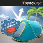 Tent Strend Pro, foldable, beach, blue-yellow, 220x120x95 cm