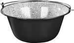 Cauldron MagicHome, for goulash, 12 L, 39.8x18 cm, enameled, black, without lid